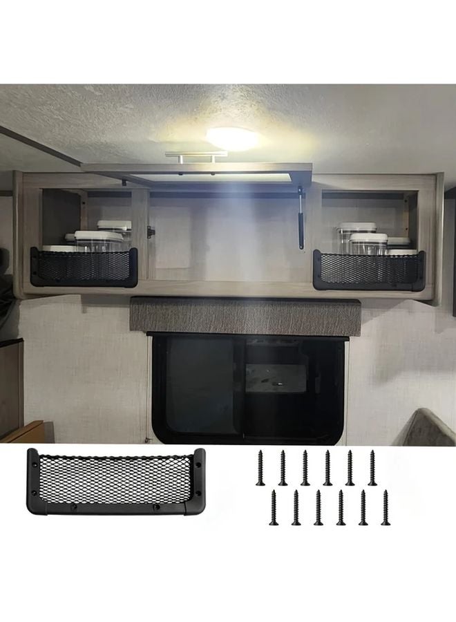 2pcs ABS Plastic Car Cargo Nets Style2 13 8x5 1 Inch Auto Storage Organizer - Image 5